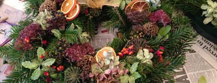Wreath making workshop Bristol